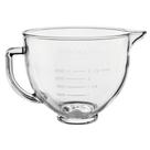 Tigela de vidro kitchenaid lisa para stand mixer 4,8l com alça tranparente kiq09bbona