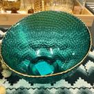 Tigela Em Vidro Bolas Gold Home Design - Un