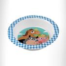Tigela Infantil C/ Borda Personagem Melamine Resistente Tuut Cor:Fazenda