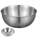 Tigela Inox Bowl Bacia Cumbuca Preparo Receita Salada Fruta Residencial Comercial Multiuso Resistente Duravel
