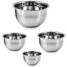 Tigela Inox Bowl Bacia Kit 4 uni Receita Cozinha Residencial Industrial Multiuso Versatil Tigela Inox Bowl Bacia Kit 4 uni Receita Cozinha Residencial Industrial Multiuso Versatil