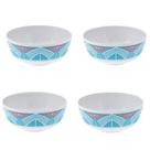Tigela Melamina Mandala 600 Ml 15 cm Kit c/ 4 Unids