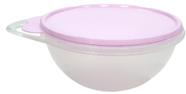 Tigela Mini Criativa 1,4 litros Translúcida com tampa Rosa Tupperware
