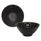 Tigela Ondulada de Melamina Linha Premium Kanpai Leve Resistente - Preto - 300mL - 12,7cm - Bestfer Tigela Ondulada de Melamina Linha Premium Kanpai Leve Resistente - Preto - 300mL - 12,7cm - Bestfer
