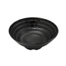 Tigela Ondulada de Melamina Linha Premium Kanpai Leve Resistente - Preto - 820mL - 19cm - Bestfer