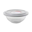 Tigela Plus com Tampa Plástica 3 Litros Cinza - Marinex
