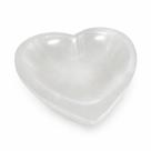 Tigela Pote Pedra Cristal Selenita Natural Bowl Coração 12cm