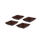 Tigela Quadrada Marrom Imbuia Mini Petisqueira ECO 4un Tigela Quadrada Marrom Imbuia Mini Petisqueira ECO 4un
