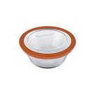 Tigela Redonda Prática Marinex 600ml com Tampa Plástica Nadir