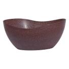 Tigela saladeira bowl oval servir 1,9lt marrom escuro