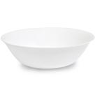 Tigela Saladeira de porcelana branca oval canelada para alimentos mesa posta
