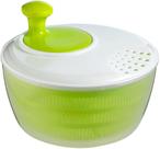 Tigela secadora de vegetais Salad Spinner manual verde branca