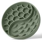 Tigela Slow Feeder para cães ZOURYNUA de silicone com ventosa verde