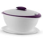 Tigela Thermo 2,5 litros Branca e Roxa Tupperware