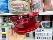 Tigela Tupperware Design 1 Litro Cor Marsala Tigela Tupperware Design 1 Litro Cor Marsala