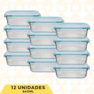 Tigela Vidro Resistente Canelado Fitness 640ML Lancheira 12Un Tigela Vidro Resistente Canelado Fitness 640ML Lancheira 12Un