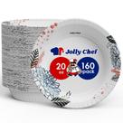 Tigelas de papel JOLLY CHEF, 20 onças, 160 unidades, à prova de imersão, seguras para micro-ondas