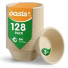 Tigelas de Papel OasisSN 237 ml Compostáveis Pacote com 128 Unidades Ecológicas