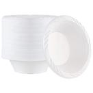 Tigelas de sopa de plástico descartáveis PLASTICPRO 12 onças (100 unidades)