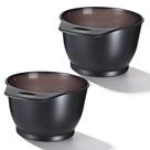Tigelas de tintura de cabelo Qlkws, 2 peças de tinta de mistura de plástico para salão de beleza