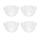 Tigelas De Vidro Resistente Butterfly Pequena Sorvete Bolo Pudim- 4 Unidades