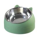 Tigelas Para Gatos Em Aço Inoxidável Antiderrapantes Com Inclinação De 15 Graus, 200ml E 400ml,