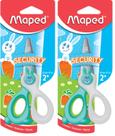 Tijeras de Seguridad para Niños Maped Kidicut 12cm Punta Rompa Paquete de 2 Tijeras de Seguridad para Niños Maped Kidicut 12cm Punta Rompa Paquete de 2