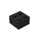 Tijolos de construção Plowyour Classic Black 2x2 100 peças