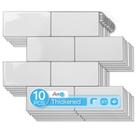 Tile Art3d, pacote com 10 Peel Stick Backsplash, 32 x 27 cm, branco quente