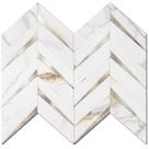 Tile Backsplash STICKGOO Herringbone Calacatta Marble de 10 folhas