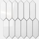 Tile Vamos Tile Hexagon White Glossy Peel Stick 33x33cm