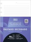 Tilibra - Refil para Tilidisco Colegial Pautado Decorado 80 Folhas, 90 g/m² - furação para 9 discos e pautas decoradas 1