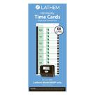 Time Card Pack Lathem Weekly, 100 unidades para relógios 2100HD 800P Time Card Pack Lathem Weekly, 100 unidades para relógios 2100HD 800P