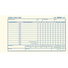 Time Card Reform Weekly 100 cartões por bloco 10,8 x 17,8 cm
