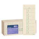 Time Cards Adams Weekly, hora extra em frente e verso, 9x21 cm, 200 unidades Time Cards Adams Weekly, hora extra em frente e verso, 9x21 cm, 200 unidades