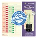 Time Cards Lathem Weekly em frente e verso, pacote com 100 unidades, modelo 2121 Time Cards Lathem Weekly em frente e verso, pacote com 100 unidades, modelo 2121