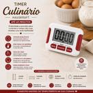 Timer Culinário Hauskraft Digital 90min Com Imã P/ Geladeira Branco Timer Culinário Hauskraft Digital 90min Com Imã P/ Geladeira Branco