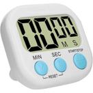 Timer Digital Temporizador Lcd Versátil Cronômetro Cozinha Relógio Imã Magnético Traseiro Controle Total de Tempo Minutos Dispara Alarme Sonoro