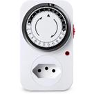 Timer Temporizador Analógico 10a 2p+t Com Aterramento Timer Temporizador Analógico 10a 2p+t Com Aterramento