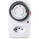 Timer Temporizador Analógico 10a 2p+t Com Aterramento