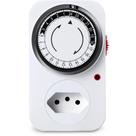 Timer Temporizador Analógico 10A 2P+T com Aterramento