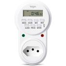 Timer Temporizador Digital 10a 2p+t Com Programação Automática