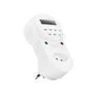 Timer temporizador digital lcd programável bivolt c/ plugue e tomada - exbom