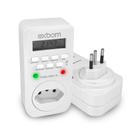 Timer Temporizador Programador de Tomada Digital Liga e Desliga com 18 Funções Exbom/TMD-TB91A