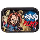 Tin Tray Silver Buffalo Chucky Quer jogar 28,7 x 18,8 cm Tin Tray Silver Buffalo Chucky Quer jogar 28,7 x 18,8 cm