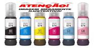 Tinta 574 T574 KIT Com 6 Cores L8050 L18050 completo ECO. EP .