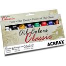 Tinta a óleo OIL Classic 20ML Estojo com 8 Cores Acrilex