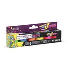 Tinta Acríilica Fosca Neon Acrilex 6x10ml Tinta Acríilica Fosca Neon Acrilex 6x10ml