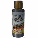 Tinta Acrilica Acrilex Metal Colors 060 ml Preto