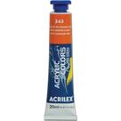 Tinta Acrílica ACRYLIC Colors 20ML Vermelho Cadmio Claro - Caixa com 6